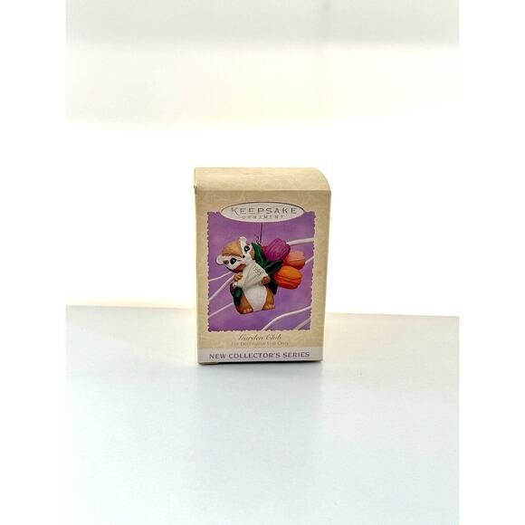 Hallmark Keepsake Ornament 1995 Garden Club tulips - Picture 1 of 2